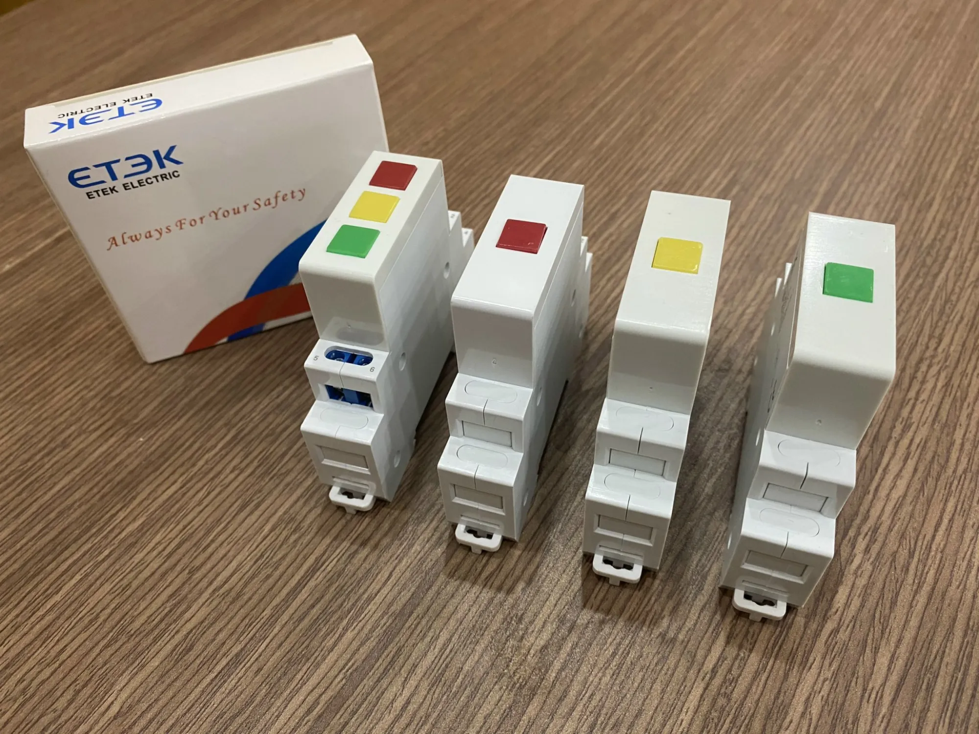 Đèn báo pha gắn rail ETEK 220V – EKSL1