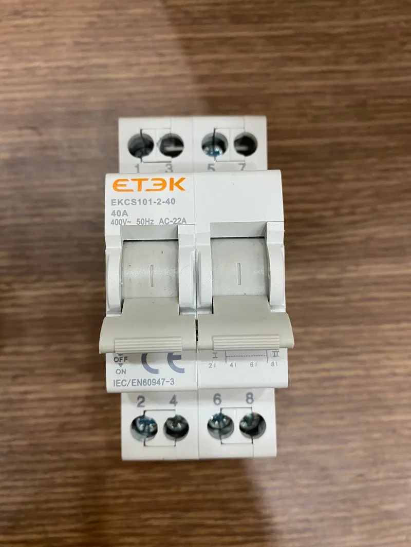 Aptomat CB chuyển mạch cầu dao đảo chiều 2 nguồn độc lập 40A ETEK