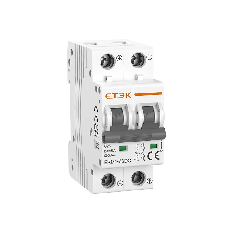 Cầu Giao Đóng Cắt Tự Động ETEK CB DC 16A, 20A, 25A, 32A, 63A 550VDC/600VDC 2P